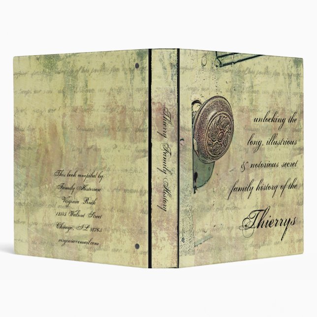 Unlocking Family History (1.0") Binder (Background)