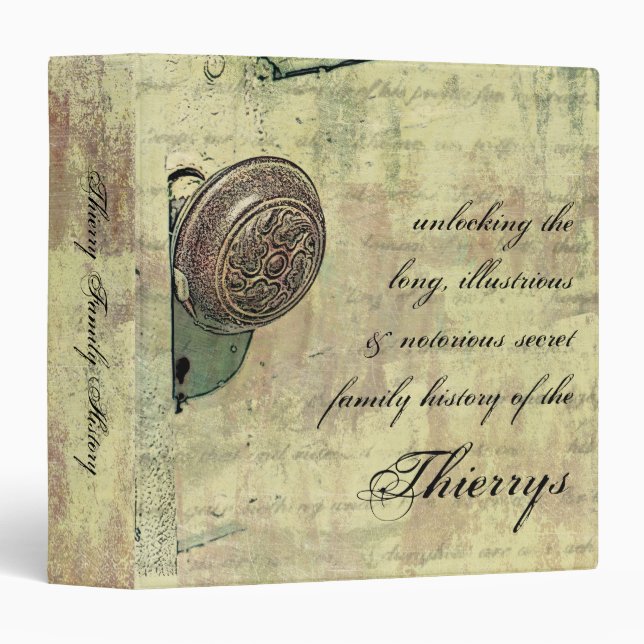 Unlocking Family History (1.5") FIX IN PROCESS Binder (Front/Spine)