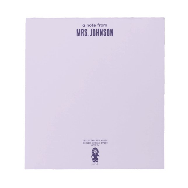 Unlocking Magic Hidden Within Every Story Notepad (Front)