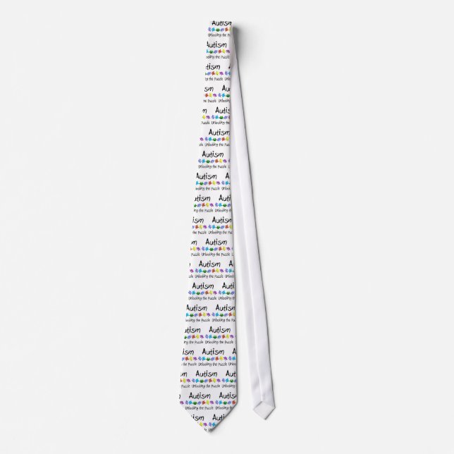 Unlocking The Puzzle Tie (Front)
