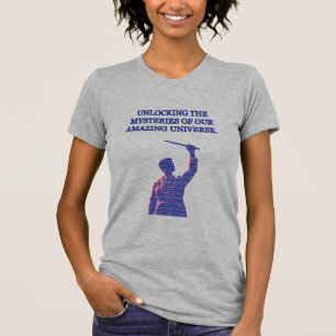 Unlocking Universe Mysteries Space Science Design T-Shirt