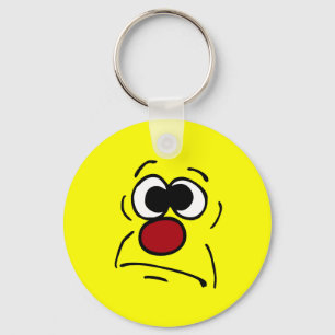 Unlucky Face Grumpey Keychain