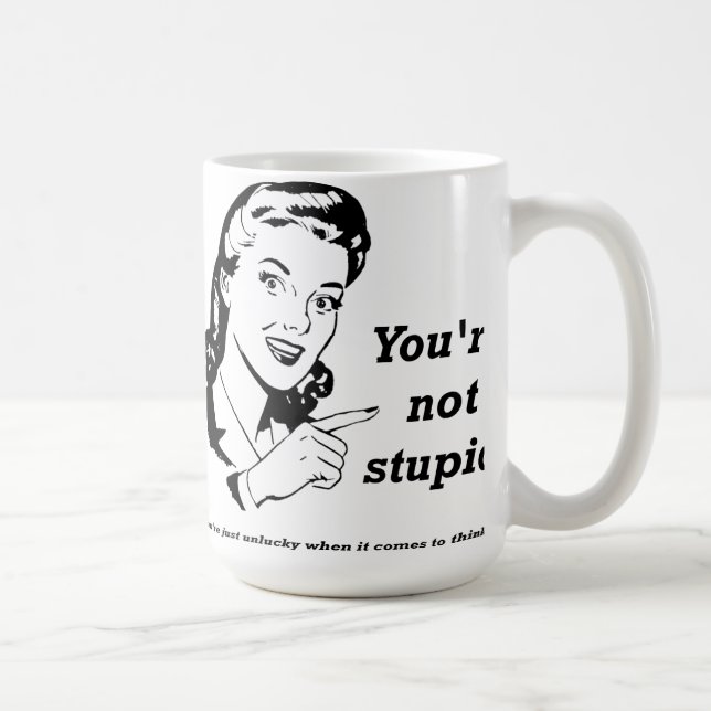 Unlucky Thinker Funny Mug (Droite)