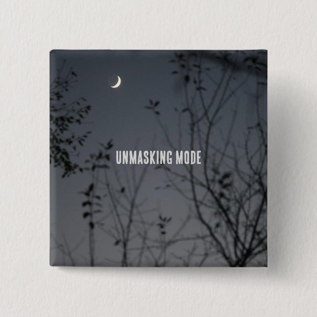 Unmasking Mode 2 Inch Square Button (Front)