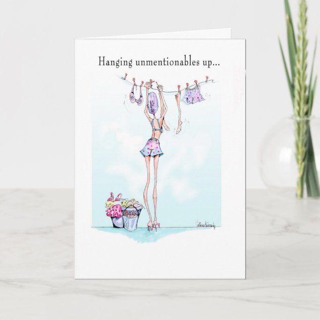 Unmentionable Funny Birthday card (Front)