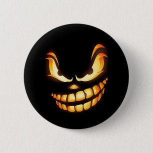 unmutiger-expression-852549 SCARY CARTOON SMILE BL 2 Inch Round Button