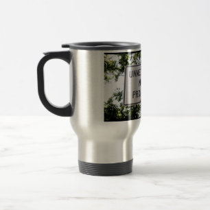 "Unnecessary noise prohibited" Travel Mug