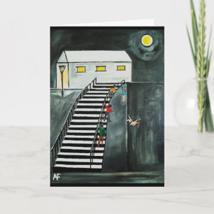 Unnecessary Steps Painting by Alfred Fox Card