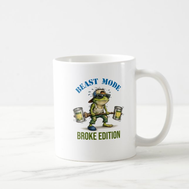 unny Frog Beast Mode Broke Edition Coffee Mug (Right)