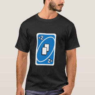 UNO Blue Draw Two Card T-Shirt