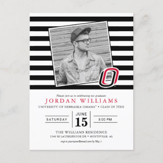 UNO Mavericks Graduate Announcement Postcard