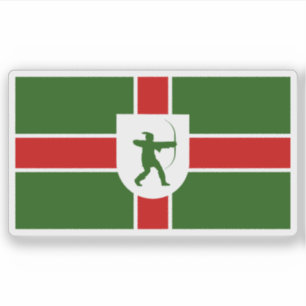 Unofficial flag of Nottinghamshire county, England