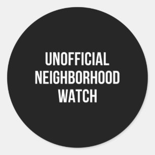 Unofficial Neighbourhood Watch Classic Round Sticker