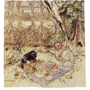 Unpacking the Picnic Basket by Arthur Rackham