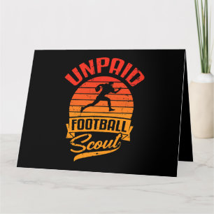 Unpaid Football Scout Retro Fan Of League Players Card