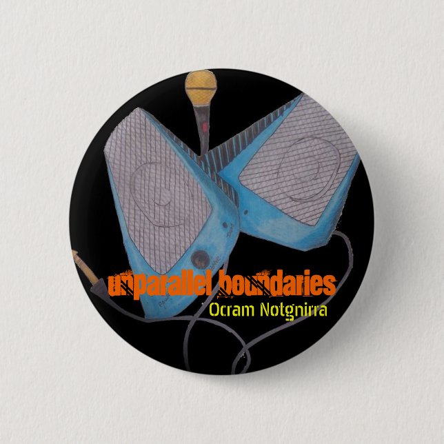 Unparallel Boundari... 2 Inch Round Button (Front)