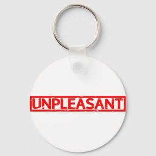 Unpleasant Stamp Keychain