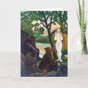 Unpleasant Surprise   Henri Rousseau   Card