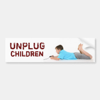 unplug bumper sticker
