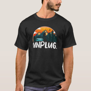 Unplug Hiking Apparel Hiker Hiking Retro Vintage T-Shirt