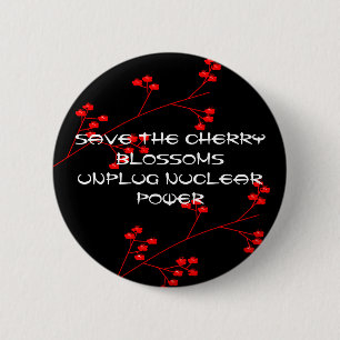 UNPLUG NUCLEAR POWER 2 INCH ROUND BUTTON