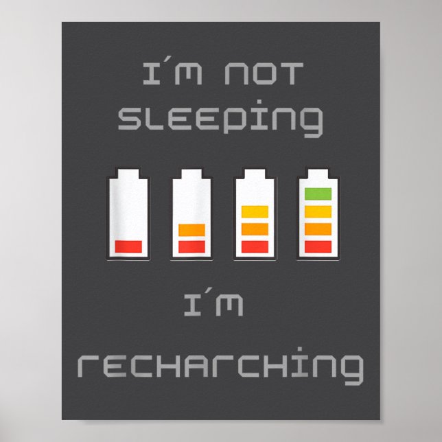 Unplugged &amp; Energized_ Cool Battery Design  Poster (Front)