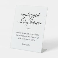Unplugged Baby Shower No Posting To Social Media