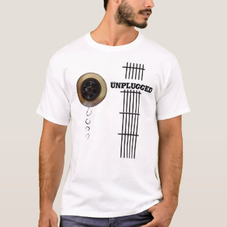 Unplugged guitar drain fret board image T-Shirt