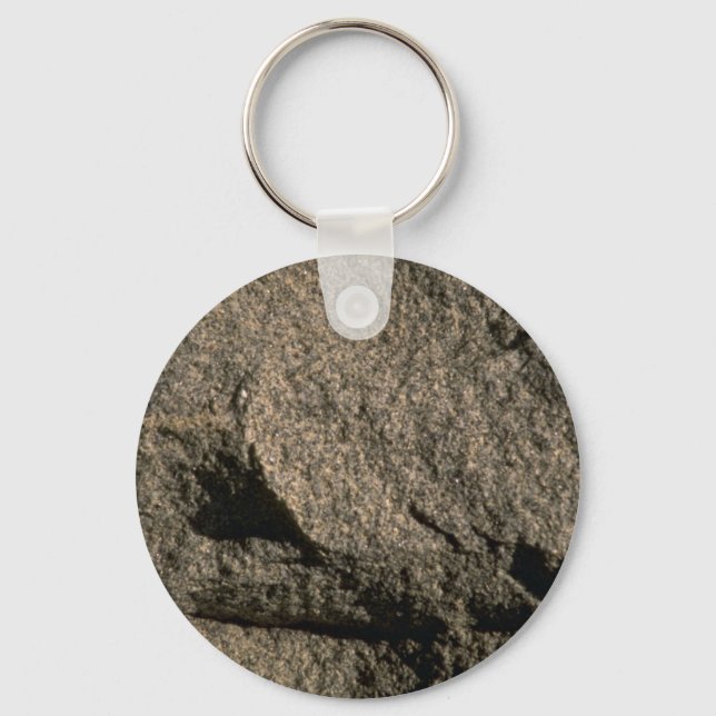 Unpolished granite keychain (Front)