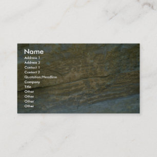 Unpolished granite stone business card
