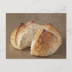 Unpolished rice Bakery?with steam. Postcard