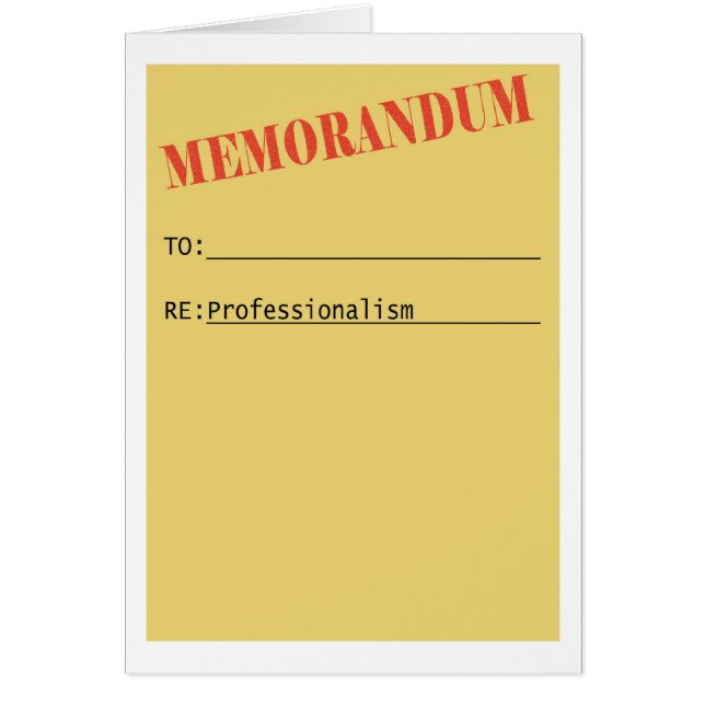 Unprofessional Co-worker (Front)