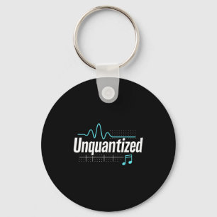 Unquantized Music Producer Musician Graphic Keychain