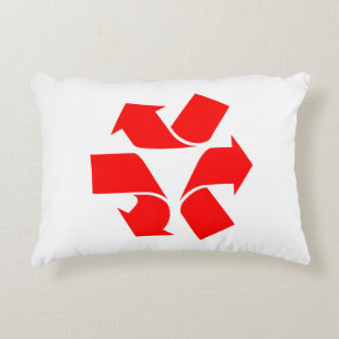 Unrecycle Symbol Accent Pillow