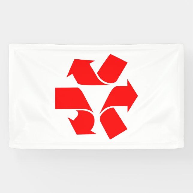 Unrecycle Symbol Banner (Horizontal)