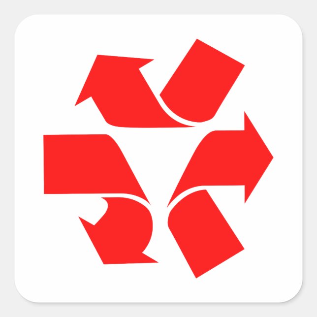 Unrecycle Symbol Square Sticker (Front)
