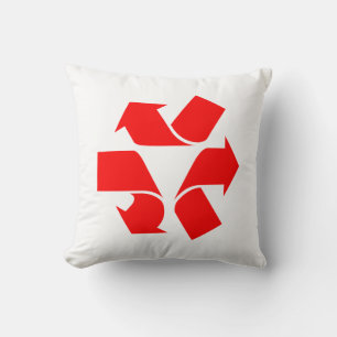 Unrecycle Symbol Throw Pillow