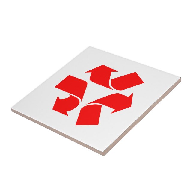 Unrecycle Symbol Tile (Side)