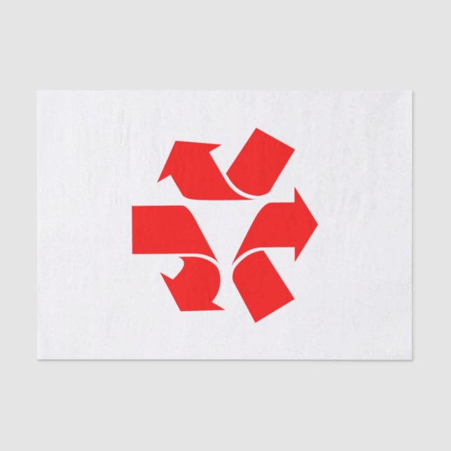 Unrecycle Symbol Tissue Paper (Front)