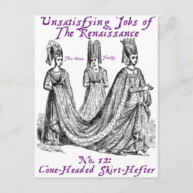 Unsatisfying jobs of the Renaissance Postcard (Front)