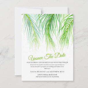 Unsave the date wedding change of plan postponed save the date
