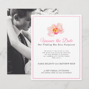 Unsave the date wedding change of plan postponed save the date