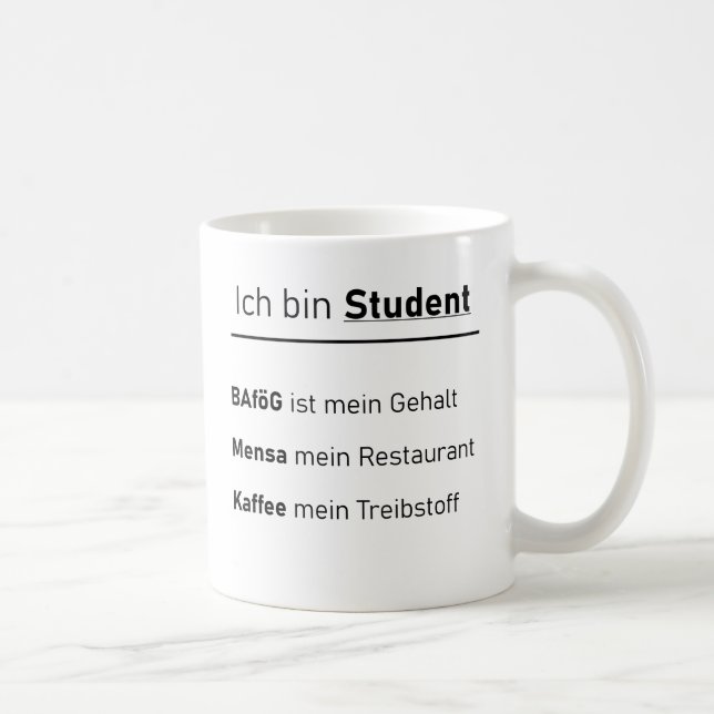 Unsay "I am a student" gift, students Coffee Mug (Right)