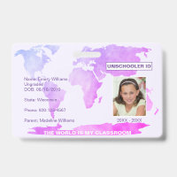 Unschooling Homeschooling Map Badge
