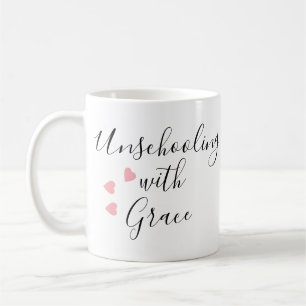 Unschooling Mom Grace Hearts Coffee Mug