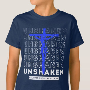 Unshaken - Believers God Jesus Christ Navy Blue T-Shirt