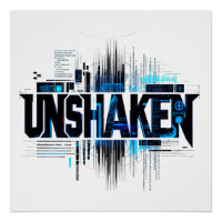UNSHAKEN Cyberpunk Poster