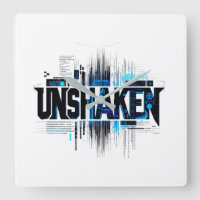 UNSHAKEN Cyberpunk Wall Clock
