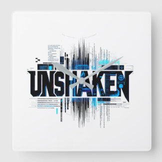 UNSHAKEN Cyberpunk Wall Clock