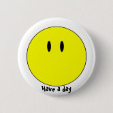 Pink Happy Emoji Face 2 Inch Round Button | Zazzle